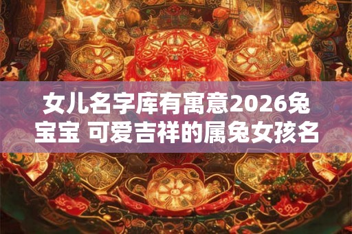 女儿名字库有寓意2026兔宝宝 可爱吉祥的属兔女孩名字 女儿名字库有寓意2026兔宝宝 可爱吉祥的属兔女孩名字
