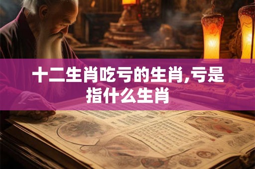 十二生肖吃亏的生肖,亏是指什么生肖