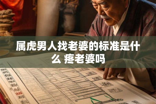 属虎男人找老婆的标准是什么 疼老婆吗