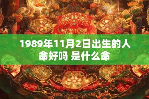 1989年11月2日出生的人命好吗 是什么命