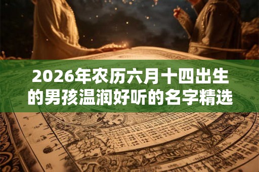 2026年农历六月十四出生的男孩温润好听的名字精选 2026年农历六月十四出生的男孩温润好听的名字精选
