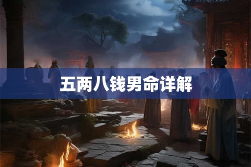 五两八钱男命详解