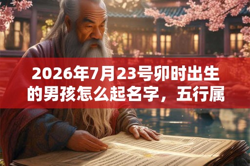 2026年7月23号卯时出生的男孩怎么起名字,五行属什么 2026年7月23号卯时出生的男孩怎么起名字,五行属什么
