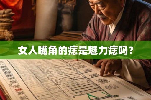 女人嘴角的痣是魅力痣吗？