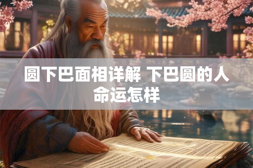 圆下巴面相详解 下巴圆的人命运怎样