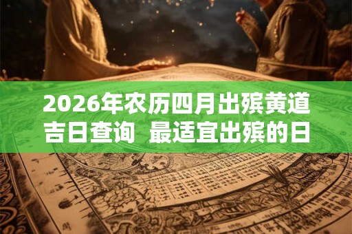 2026年农历四月出殡黄道吉日查询  最适宜出殡的日子