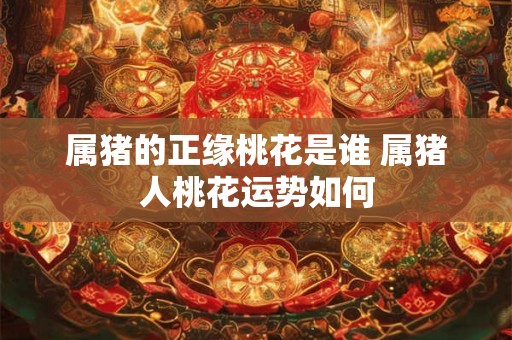 属猪的正缘桃花是谁 属猪人桃花运势如何 属猪的正缘桃花是谁 属猪人桃花运势如何