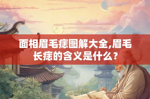面相眉毛痣图解大全,眉毛长痣的含义是什么？