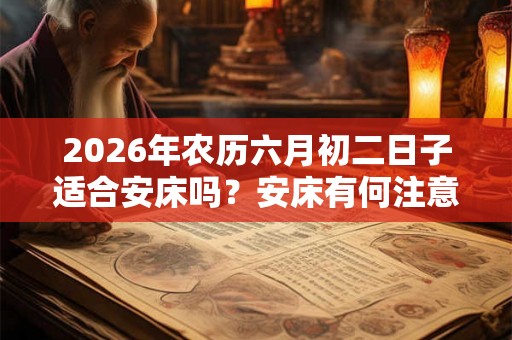 2026年农历六月初二日子适合安床吗？安床有何注意事项？