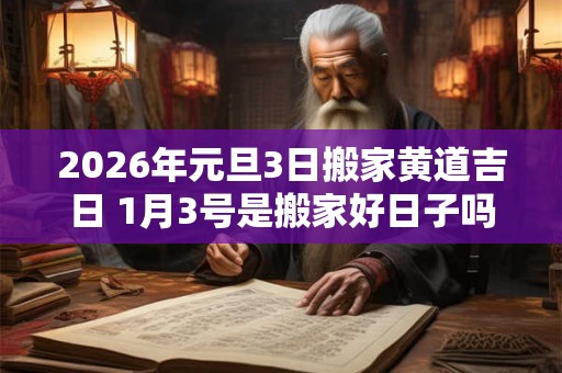2026年元旦3日搬家黄道吉日 1月3号是搬家好日子吗