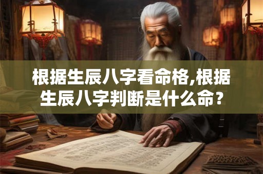 根据生辰八字看命格,根据生辰八字判断是什么命? 根据生辰八字看命格,根据生辰八字判断是什么命?