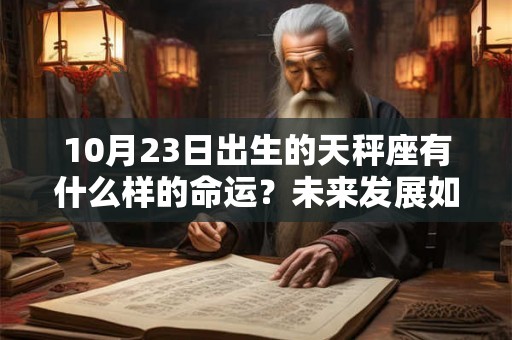 10月23日出生的天秤座有什么样的命运？未来发展如何？