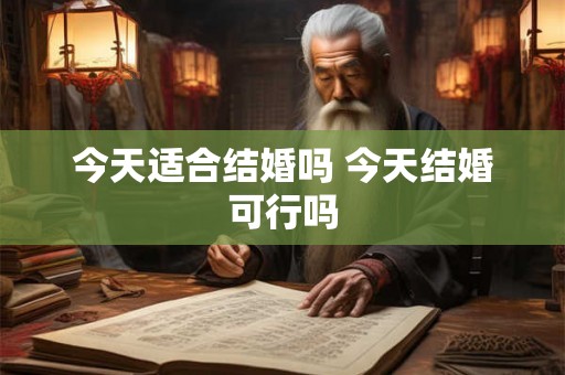 今天适合结婚吗 今天结婚可行吗
