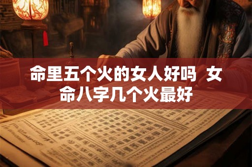 命里五个火的女人好吗  女命八字几个火最好