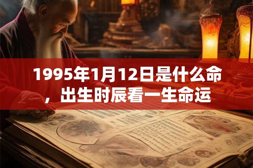 1995年1月12日是什么命，出生时辰看一生命运