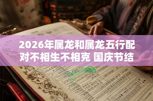 2026年属龙和属龙五行配对不相生不相克 国庆节结婚提升财运 2026年属龙和属龙五行配对不相生不相克 国庆节结婚提升财运