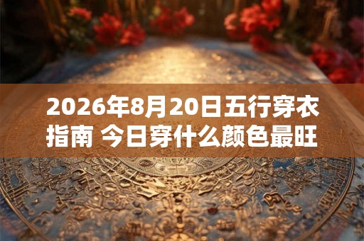 2026年8月20日五行穿衣指南 今日穿什么颜色最旺运 2026年8月20日五行穿衣指南 今日穿什么颜色最旺运