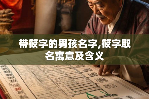 带筱字的男孩名字,筱字取名寓意及含义