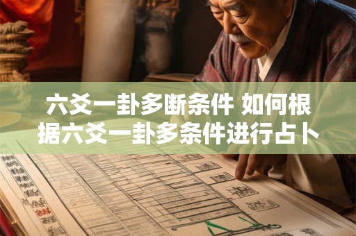 六爻一卦多断条件 如何根据六爻一卦多条件进行占卜