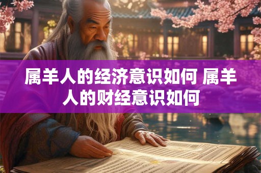 属羊人的经济意识如何 属羊人的财经意识如何