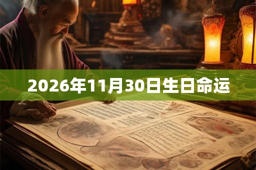 2026年11月30日生日命运