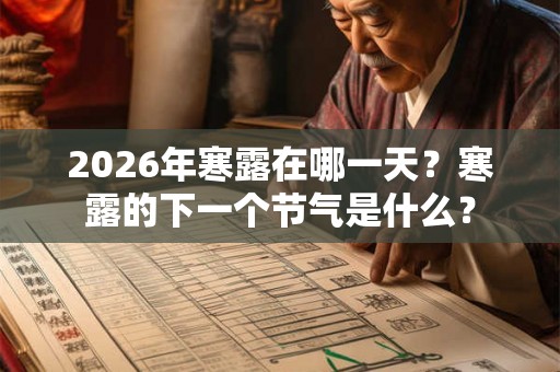 2026年寒露在哪一天?寒露的下一个节气是什么? 2026年寒露在哪一天?寒露的下一个节气是什么?