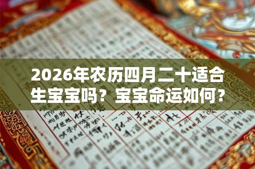 2026年农历四月二十适合生宝宝吗？宝宝命运如何？