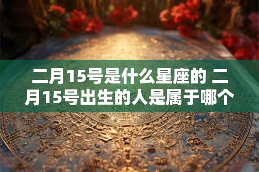 二月15号是什么星座的 二月15号出生的人是属于哪个星座的？
