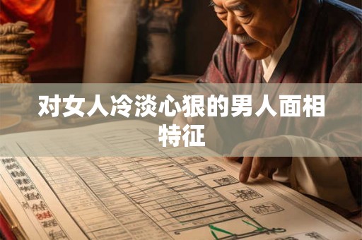 对女人冷淡心狠的男人面相特征
