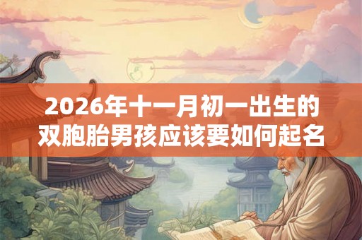 2026年十一月初一出生的双胞胎男孩应该要如何起名字,五行属什么 2026年十一月初一出生的双胞胎男孩应该要如何起名字,五行属什么
