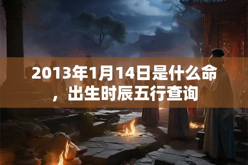 2013年1月14日是什么命，出生时辰五行查询