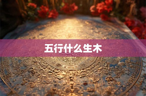 五行什么生木