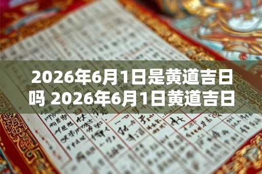 2026年6月1日是黄道吉日吗 2026年6月1日黄道吉日吗 2026年6月1日是黄道吉日吗 2026年6月1日黄道吉日吗