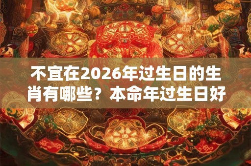 不宜在2026年过生日的生肖有哪些?本命年过生日好不好? 不宜在2026年过生日的生肖有哪些?本命年过生日好不好?