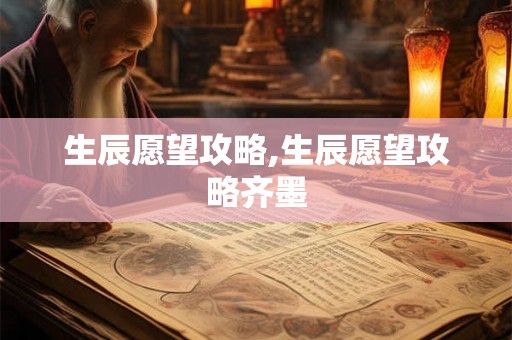 生辰愿望攻略,生辰愿望攻略齐墨