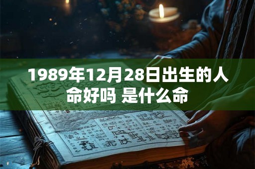 1989年12月28日出生的人命好吗 是什么命