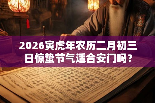 2026寅虎年农历二月初三日惊蛰节气适合安门吗？