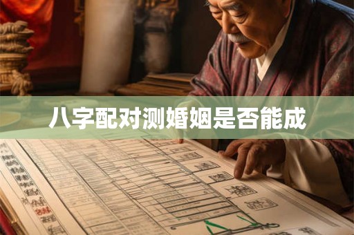 八字配对测婚姻是否能成