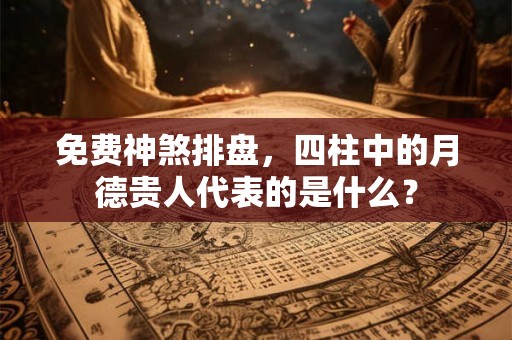 免费神煞排盘,四柱中的月德贵人代表的是什么? 免费神煞排盘,四柱中的月德贵人代表的是什么?