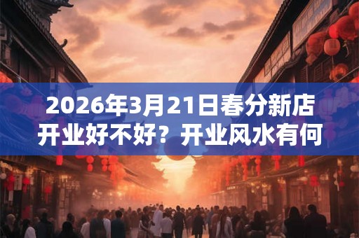 2026年3月21日春分新店开业好不好？开业风水有何讲究？