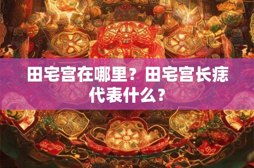 田宅宫在哪里?田宅宫长痣代表什么? 田宅宫在哪里?田宅宫长痣代表什么?