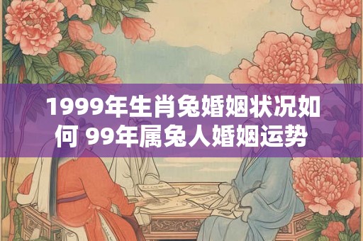 1999年生肖兔婚姻状况如何 99年属兔人婚姻运势