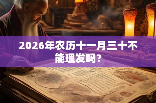 2026年农历十一月三十不能理发吗? 2026年农历十一月三十不能理发吗?