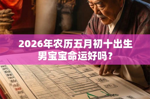 2026年农历五月初十出生男宝宝命运好吗？