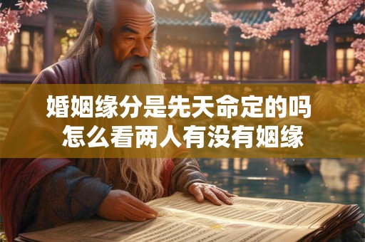 婚姻缘分是先天命定的吗 怎么看两人有没有姻缘