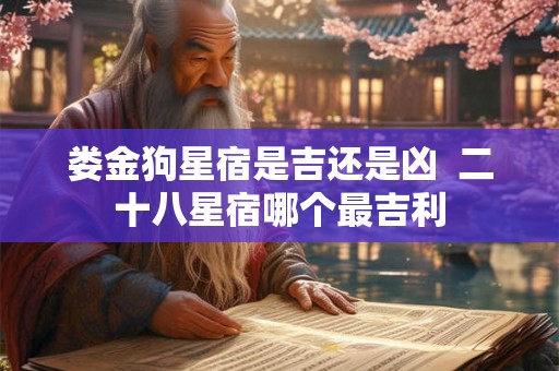 娄金狗星宿是吉还是凶  二十八星宿哪个最吉利
