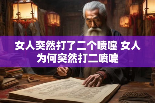 女人突然打了二个喷嚏 女人为何突然打二喷嚏