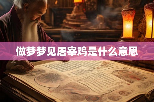 做梦梦见屠宰鸡是什么意思
