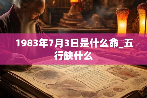 1983年7月3日是什么命_五行缺什么 1983年7月3日是什么命_五行缺什么