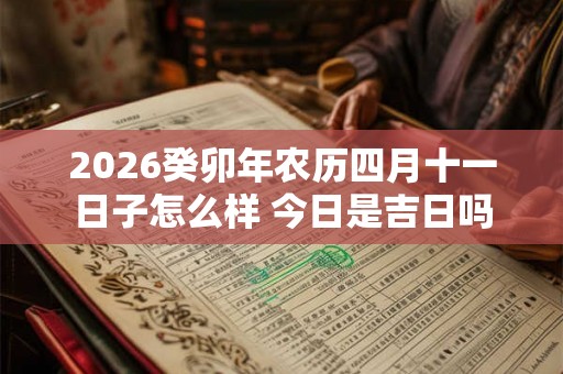 2026癸卯年农历四月十一日子怎么样 今日是吉日吗